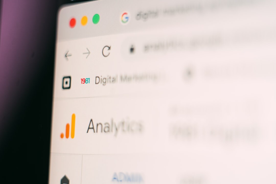 Digital media analytics dashboard on screen with metrics